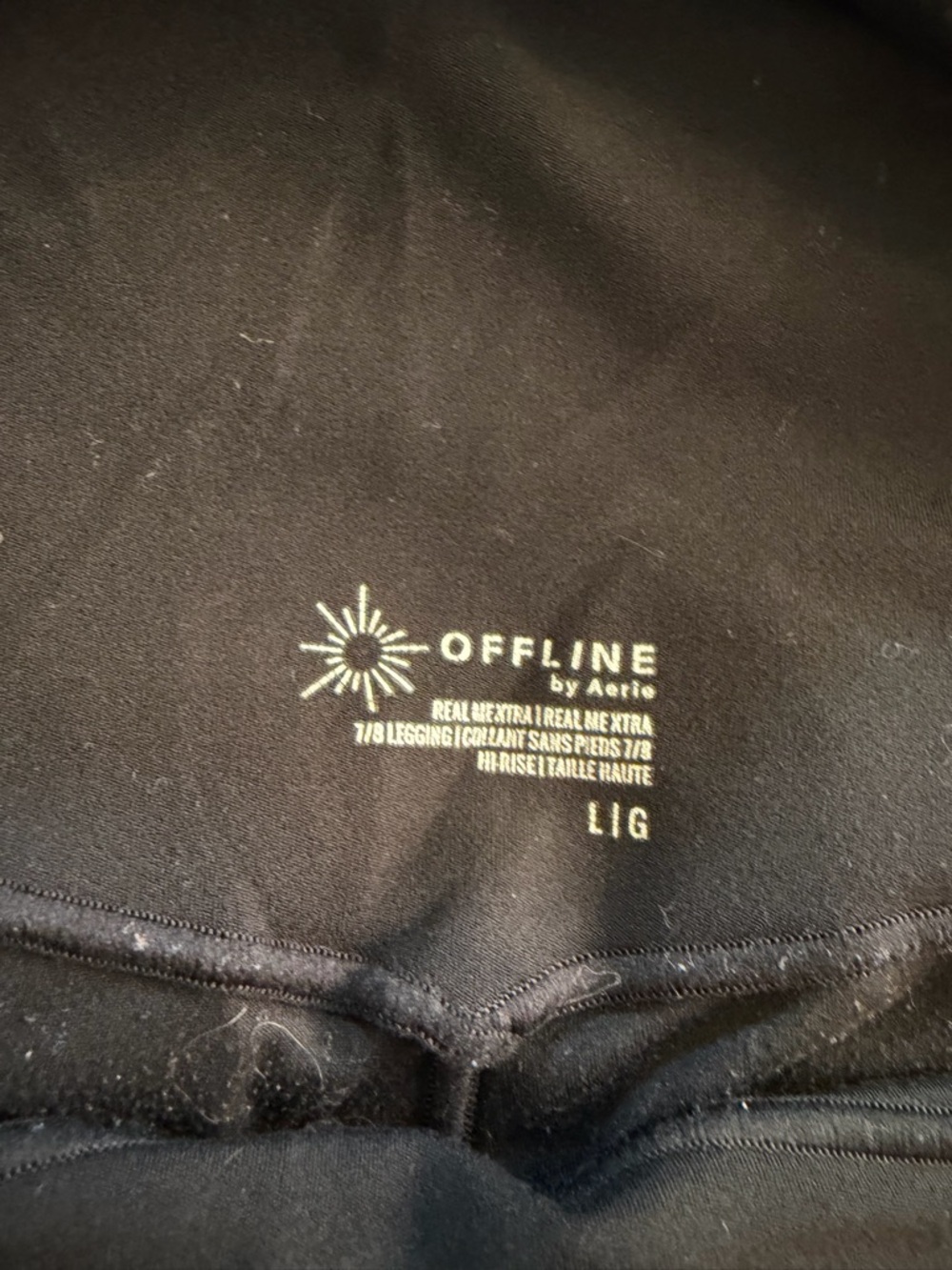 aerie Black 'Offline' High-Rise Leggings - Picture 5 of 5